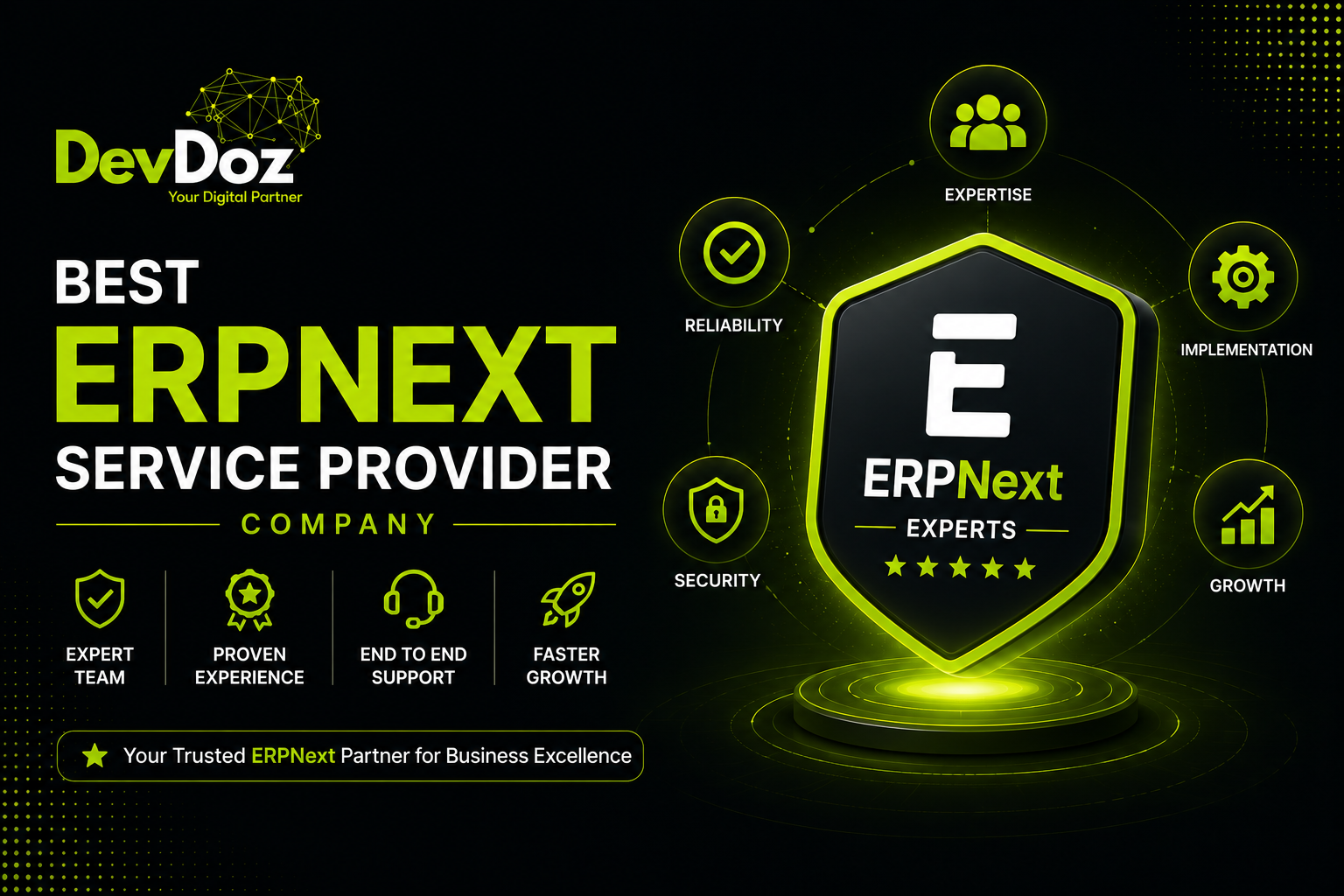 Best ERPNext service provider — how to choose the right implementation partner, DevDoz